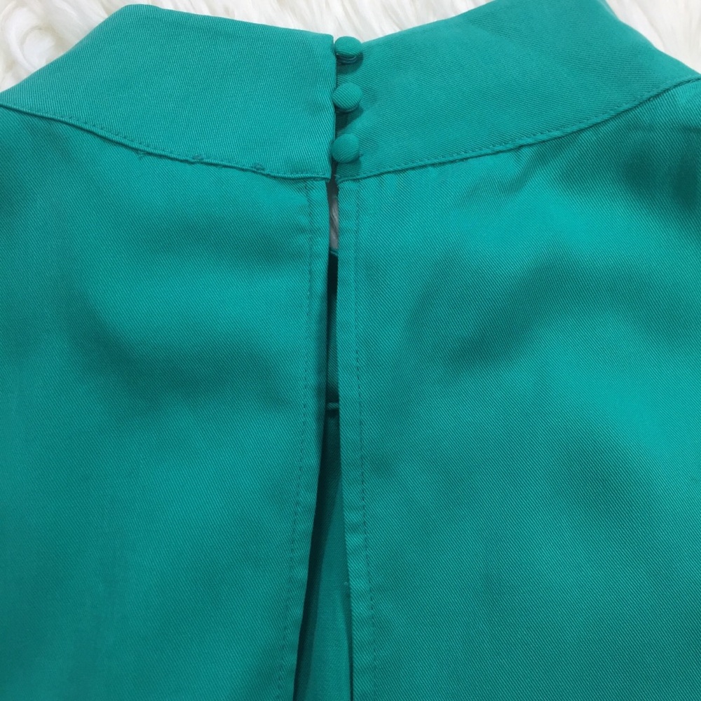 Free People sleeveless mock neck turquoise top - Picture 7 of 8